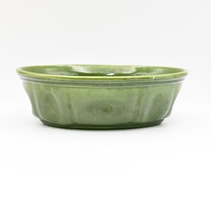 Vintage Mid Century Haeger Pottery Green Oval Bowl Planter 3929 USA 10.5&quot;x7.5&quot;