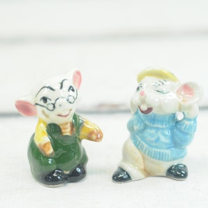 Vintage Anthropomorphic Mice Salt or Pepper Shakers  Mouse Salt and Pepper Shakers Collectible +