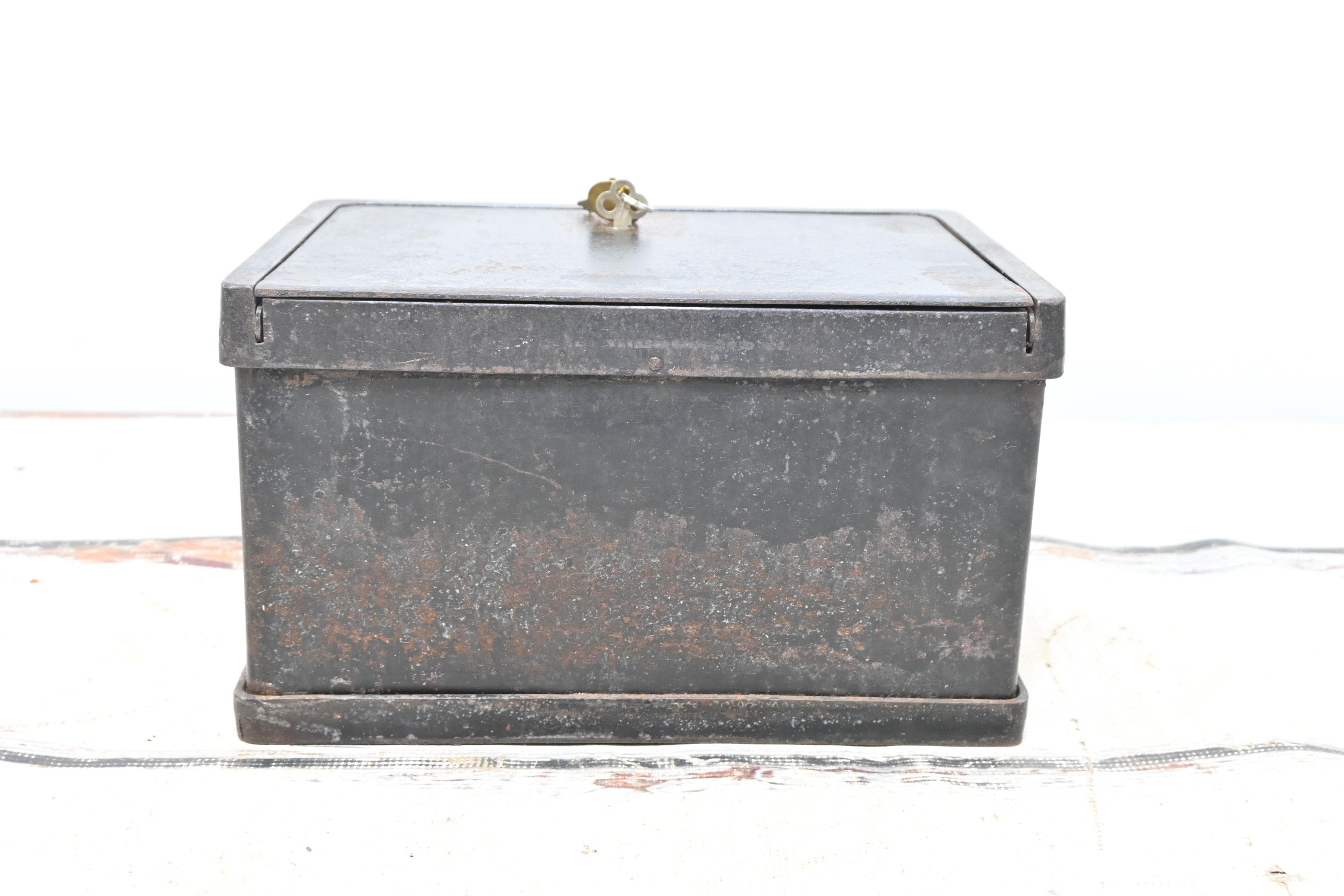 クロページ！！ドラム缶BOX Antq 1800s Strong Box Railroad Gold Bullion Stagecoach Strongbox