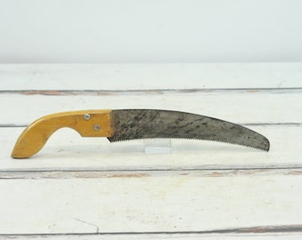 Vintage . Hand Saw Curved Blade Pruning Saw #1