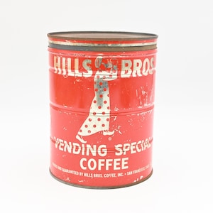Rare Vintage Hills Bros Brothers Coffee Can 2 Pound Vending Special 1959 #1