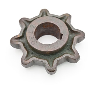 Vintage Industrial . Iron Wheel Gear Industrial Salvage Fabulous 4.75&quot; #Z738 Farm Tractor Gear Industrial Art Urban Art