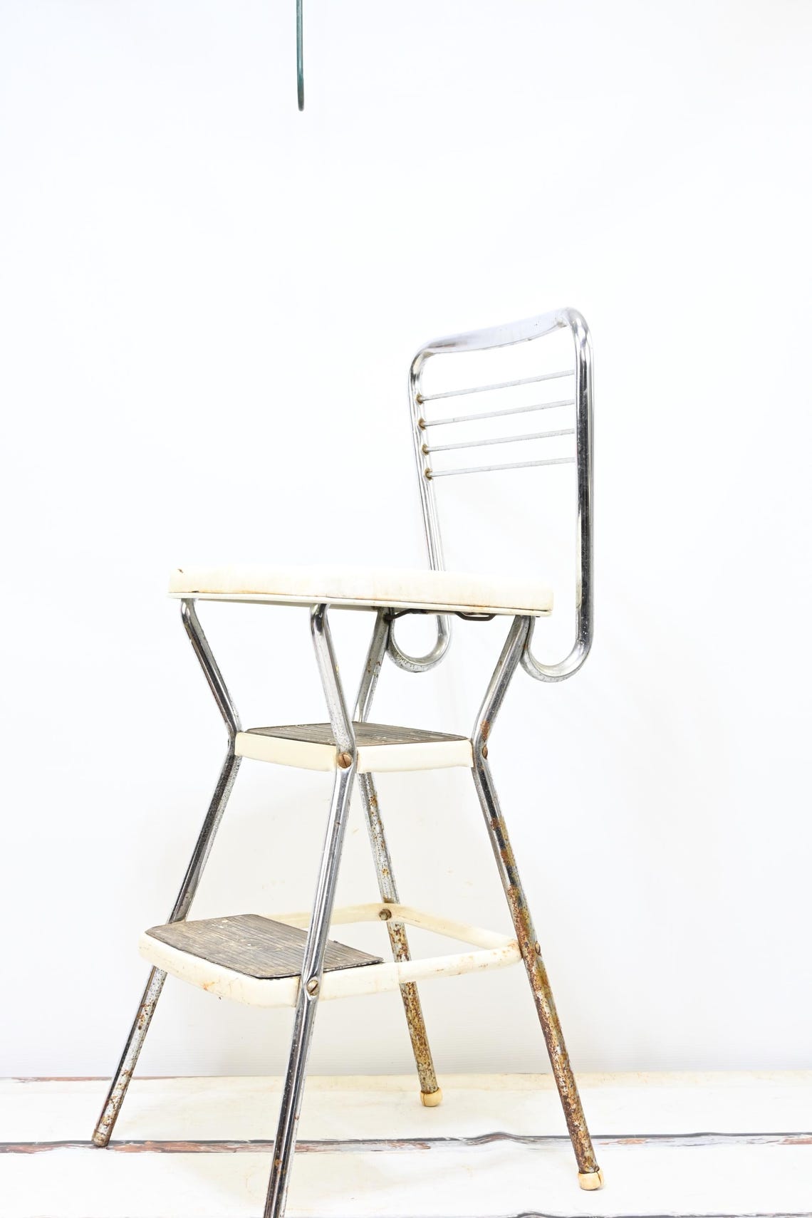 Vintage . Cosco Retro Kitchen Step Stool Flip up Seat Booster 1950s ...