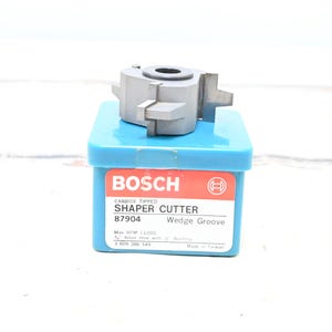 Bosch Carbide Shaper Cutter Model #87904 Wedge Groove 3/4&quot; Arbor Hole 1/2&quot;Bushing