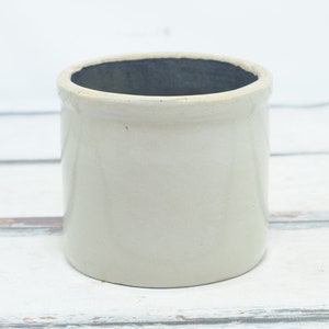 Vintage/Antik Steinzeug Tontopf glasierte Topf 20 &quot;x 6 7/8&quot; Käsetopf Konservenglas Küche Utensilien Caddy