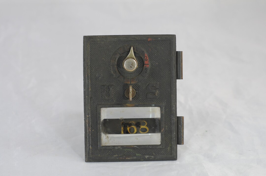 Antique ./ Vintage US 168 Postal Box Door Postal Door Early Etsy