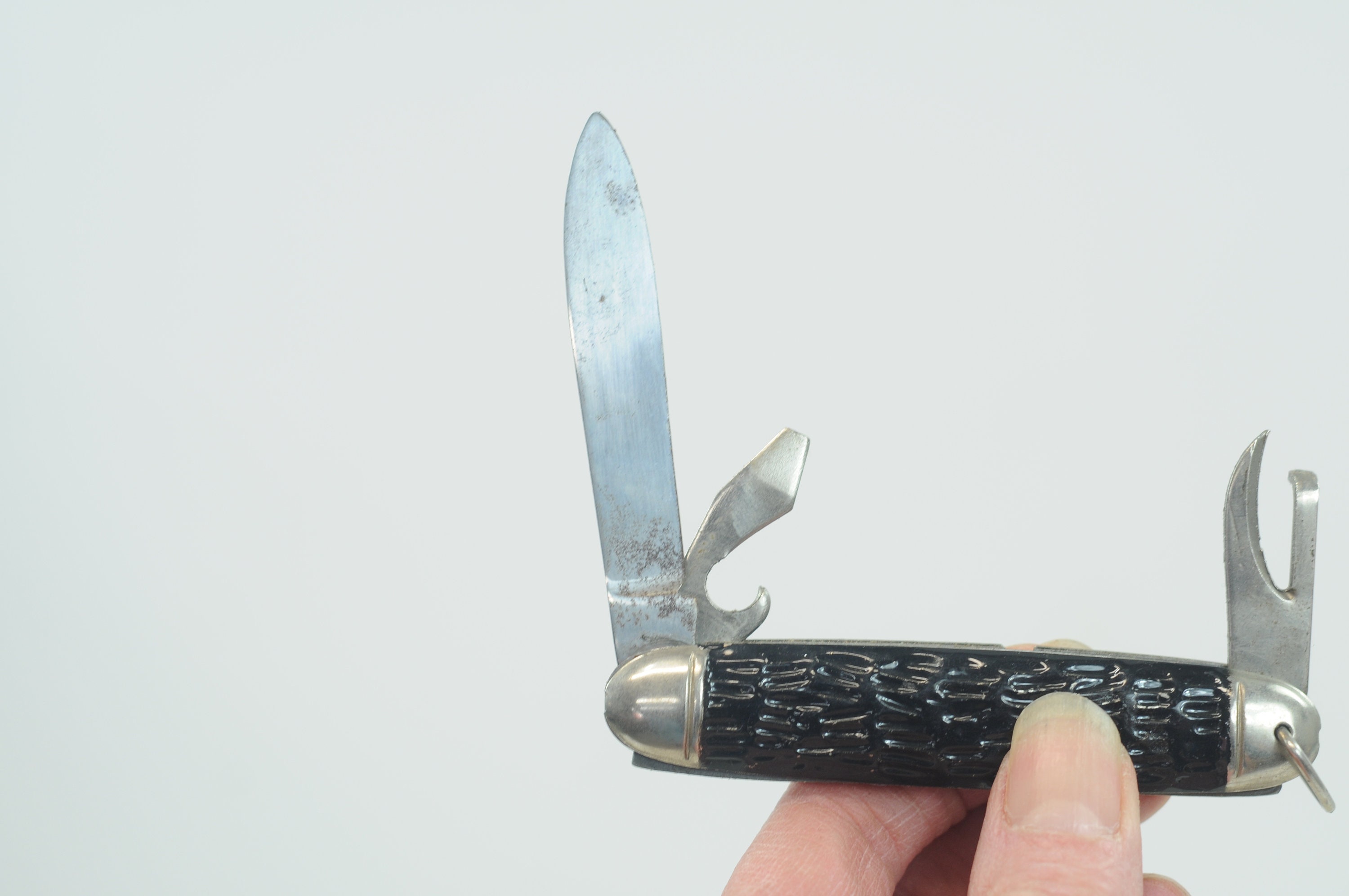 Vintage Camp Knife Pocket Knife Made in Germany 3 Tool Folding Etsy
