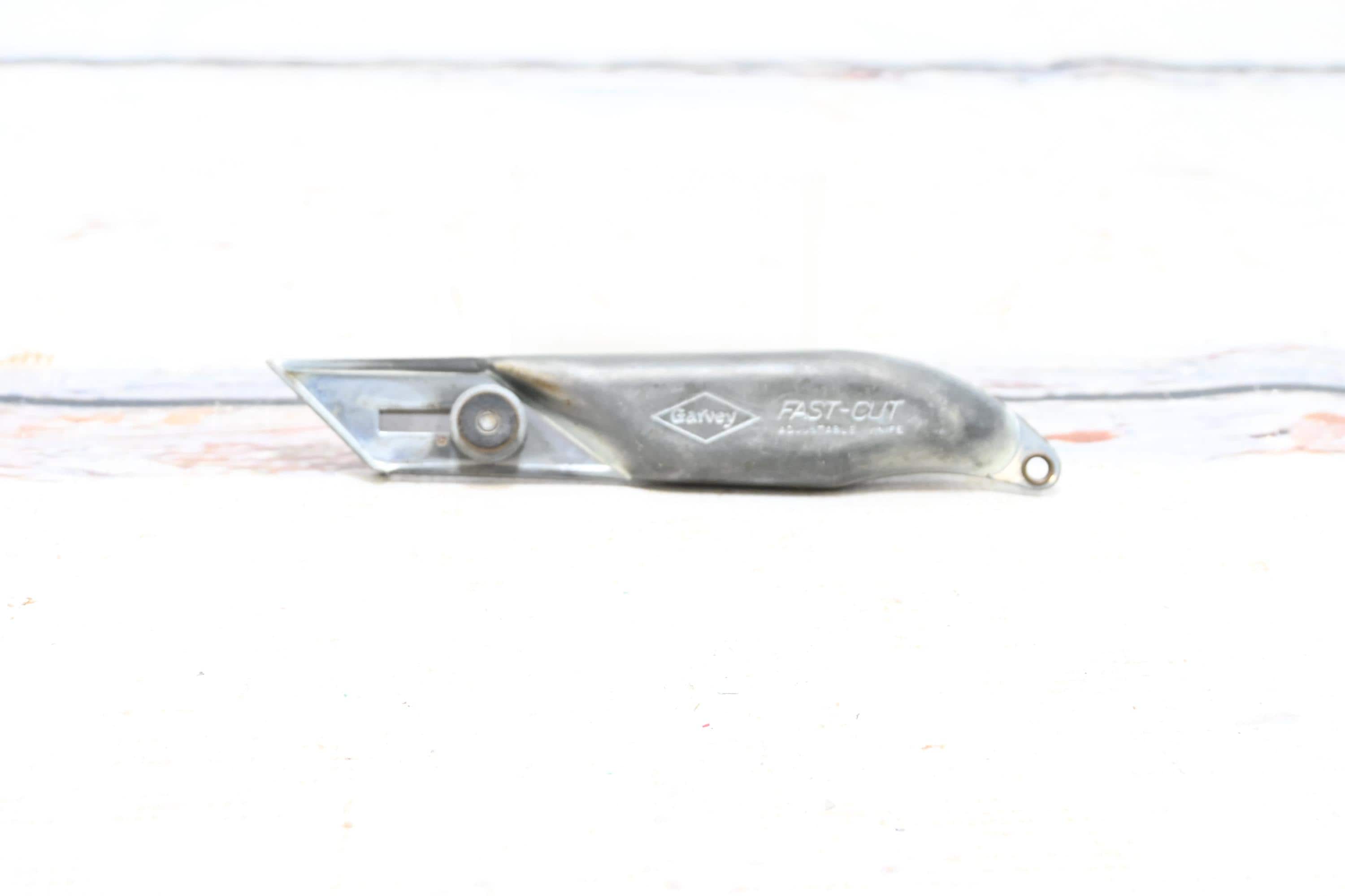 Vintage Garvey Fast Cut Adjustable Knife Box Cutter Utility Knife