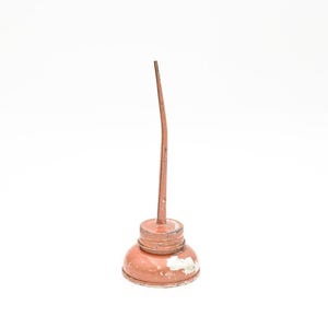Vintage . Small Copper Oil Can Thumb Oiler Industrial Oil Can Japan Vintage Decor
