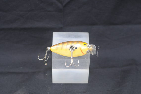Vintage True Temper Shad Vintage Metal Lip Wood Fishing Lure Gold/perch  Color - Etsy