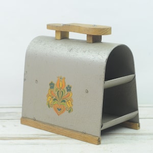 Selten. Vintage Antik Holz Schuhputzkasten Tote Stand
