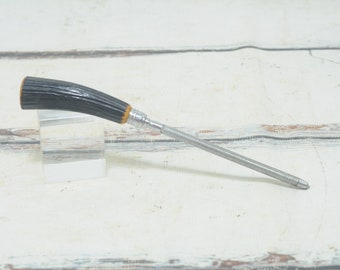 Vintage Royal Brand Faux Antler Bakelite Handle Knife Sharpener Meat Carving