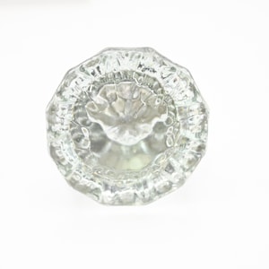 Vintage Antique Single Glass Door Knob Flower Shape
