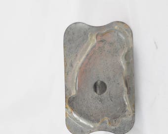 Antique ./ Vintage Primitive Tin Flat Back Chick Bird Rabbit Bunny Metal Cookie Cutter