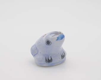 Vintage Uniquely Beautiful Mexican Tonala?  Pottery Hand Painted Frog Folk Art Collectible