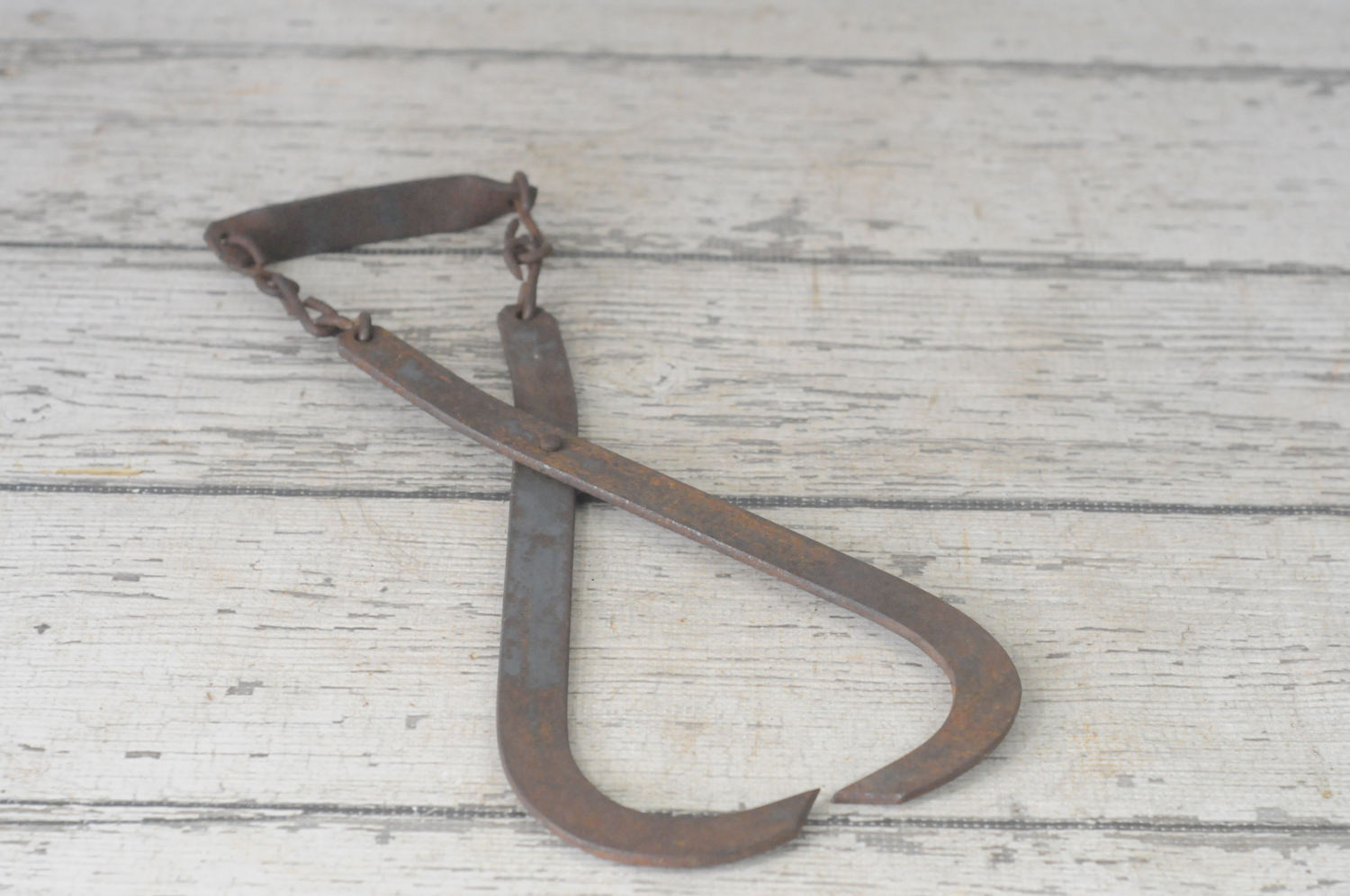 Antique . Iron Ice Block Tongs Blue Possibly Gifford Wood Co Etsy