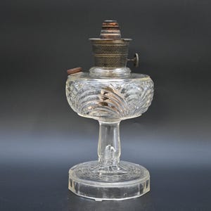 Antique . Clear Aladdin Nu-Type Type B Oil Lamp Washington Drape