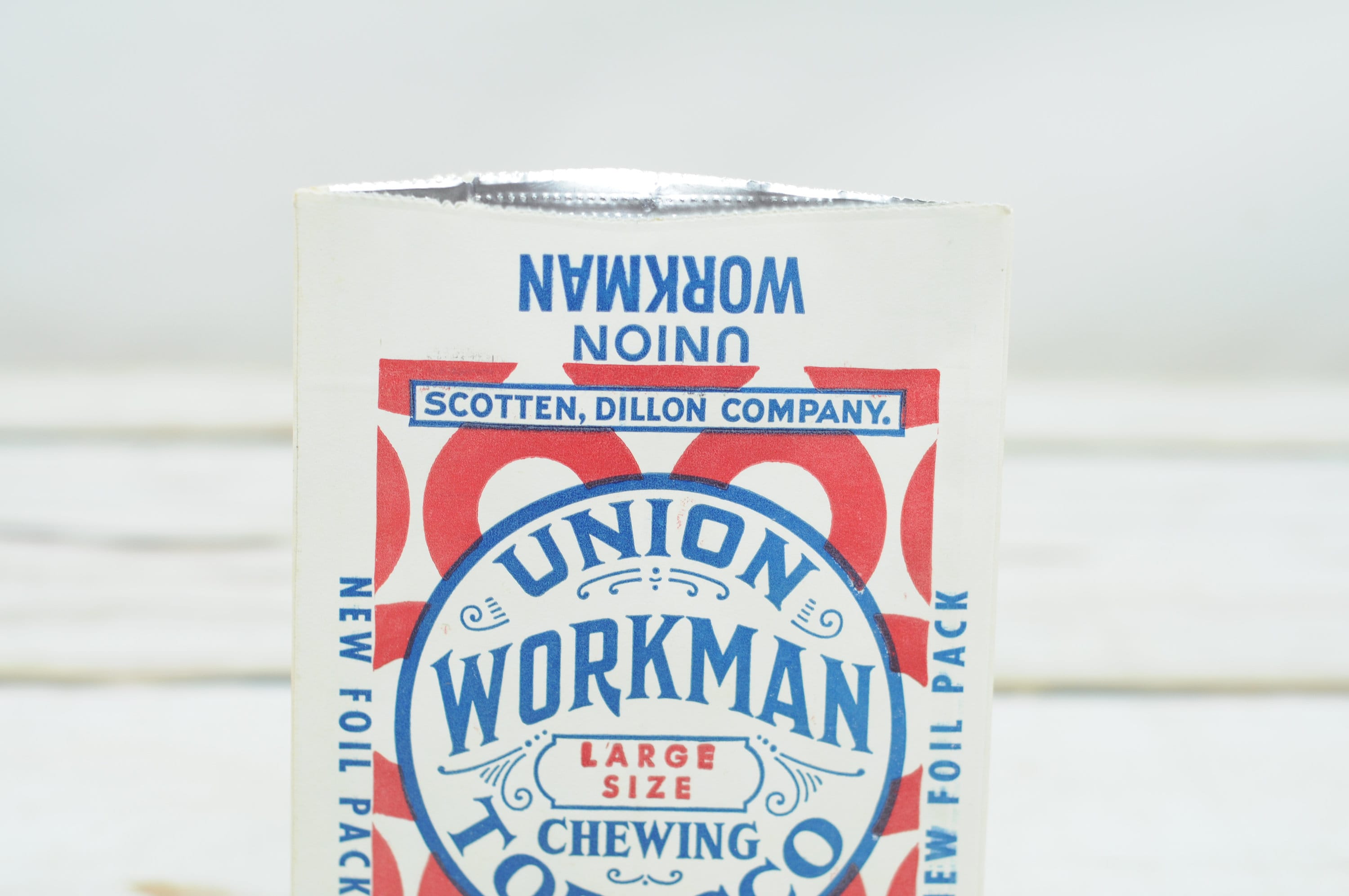 union workman chewing tobacco for sale Antique 12" Sign Thermometer Glass Advertising Wrapper - Union Workman Sweet