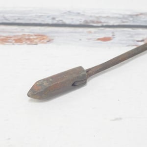 Antique Soldering Irons Copper Head, Wood Handle, Blacksmith Tool Primitive Tool