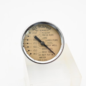 Vintage 1950&#39;s Good Working Analog Dial Probe Style All Purpose Meat Thermometer Japan #1