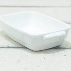 Vintage Laura Clementi Stoneware White Baking Dish Casserole Made in Italy Clementi Italia