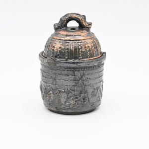 Vintage Mont Style Incense Burner Asian Incense Pot Trinket Jar With Removable Lid