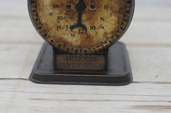 Rare Antique 1898 American Family Scale Kitchen Black Scale