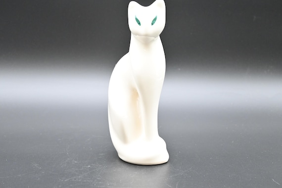 ヴィンテージ猫 ヴィンテージホワイト MCM 猫の置物 シャム猫