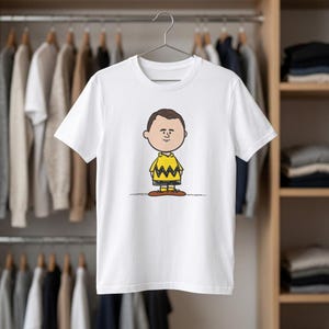 We Are Charlie Brown Cotton T-Shirt | Funny Charlie Brown Parody Tee | Political AI Song Meme Shirt