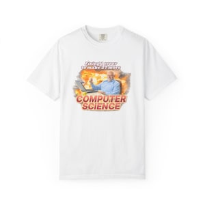Computerwetenschappelijke fout| Shirt Retro Flames explosie | T-shirt met grappige programmering