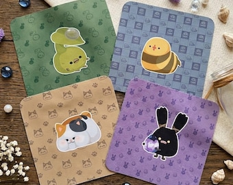 FFXIV // Paño de limpieza Minions // Paño para lentes de gafas y pantallas // 15 x 15 cm