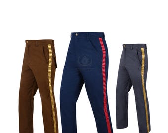 Han Solo Star Wars A New hope Cosplay Pants – Corellian Bloodstripe Smuggler Costume
