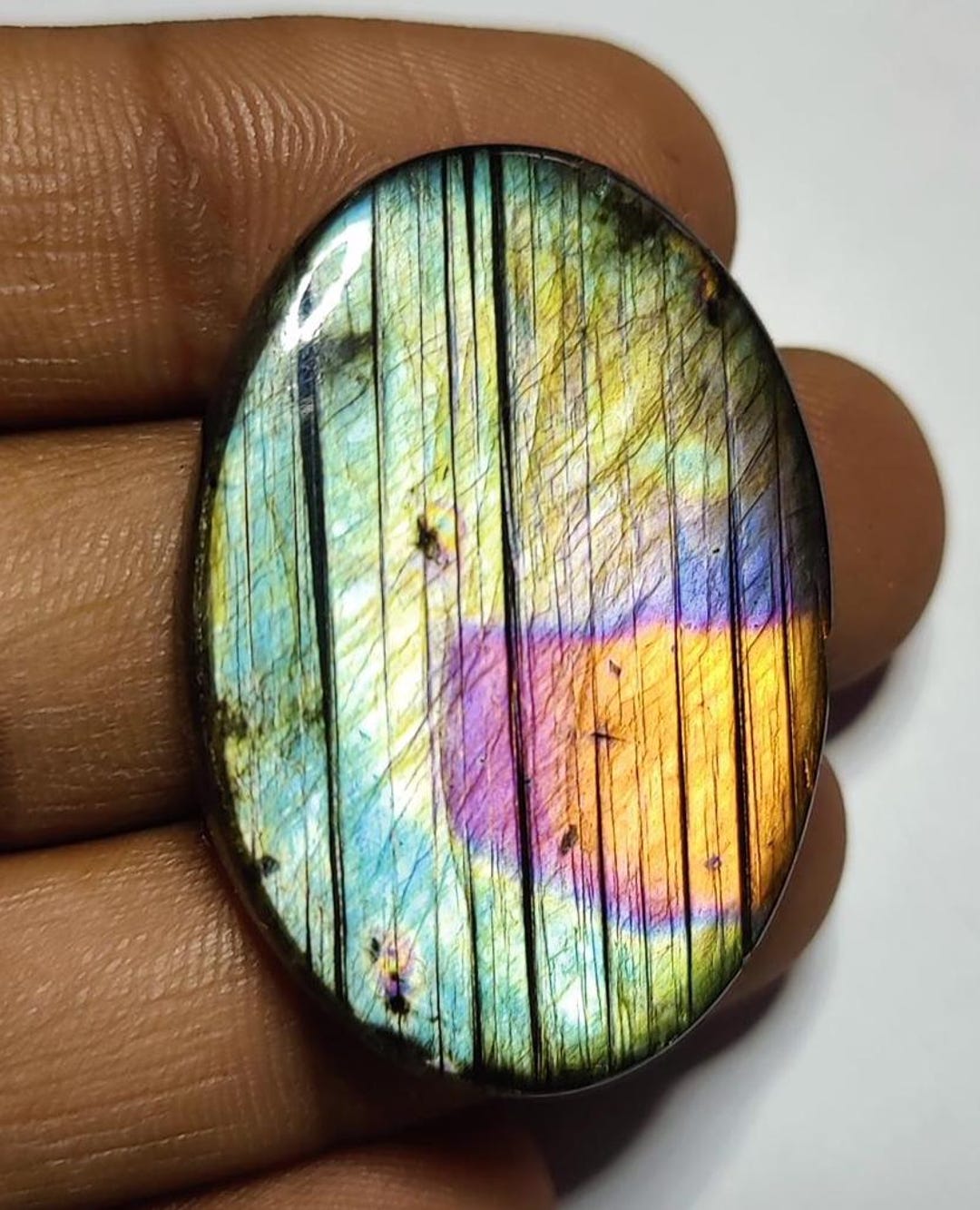 Labradorite Spectrolite Multi Purple Spectrolite Labradorite Oval Shape Cabochon:labradorite ...