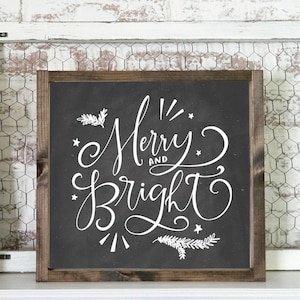 DESCARGA INSTANTE pizarra y impresión brillante - Farmhouse Navidad - Arte de la pared - Decoración de Navidad - cita de Navidad - arte digital