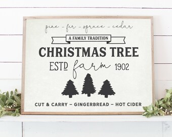 INSTANT DOWNLOAD Vintage Christmas printable - Retro holiday decor - Farmhouse Christmas wall art - Christmas tree - Rustic decorations