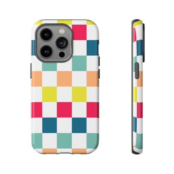 Bright Checkers Phone Case