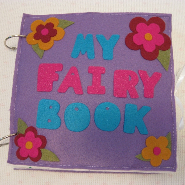 Fairy Busy Book / Quiet Book Pattern - INSTANT DOWNLOAD