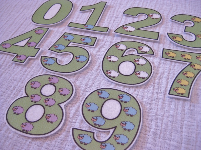 PDF ABC Alphabet & Number fridge / cut outs / felt