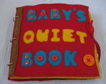 Baby Quiet Book Pattern - 12 pages - INSTANT DOWNLOAD