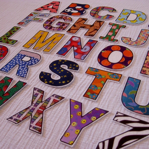 PDF - ABC Alphabet & Number fridge magnets / cut outs / felt board letters - Printable DIY