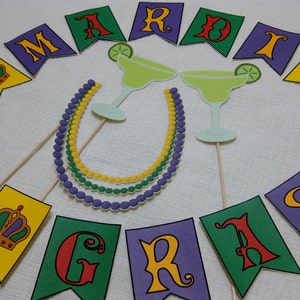 PDF Mardi Gras photo booth props/decorations/craft printable DIY image 4