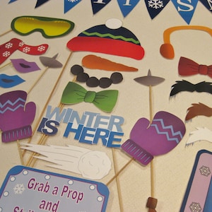 WINTER Wunderland Photobooth Requisiten - INSTANT DOWNLOAD