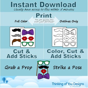 PDF St Patrick's Day photo booth props/decorations/craft printable DIY image 5