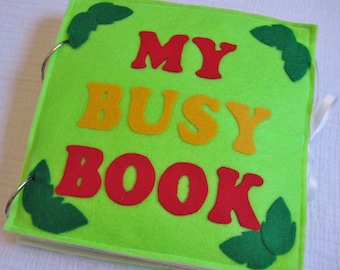 Busy Book / Quiet Book Pattern - INSTANT DOWNLOAD