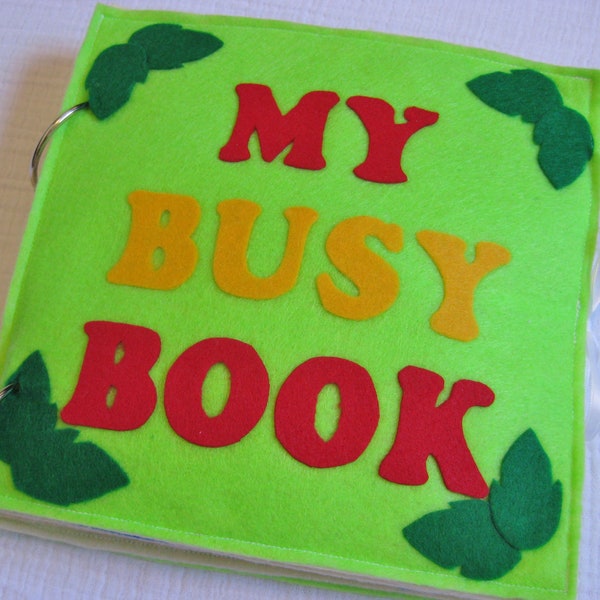 Busy Book / Quiet Book Pattern - INSTANT DOWNLOAD