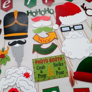 Christmas Photo Booth Props INSTANT DOWNLOAD image 3