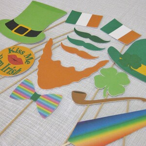 PDF St Patrick's Day photo booth props/decorations/craft printable DIY image 3