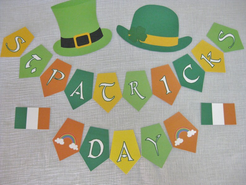 PDF St Patrick's Day photo booth props/decorations/craft printable DIY image 2