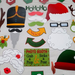Christmas Photo Booth Props INSTANT DOWNLOAD image 2