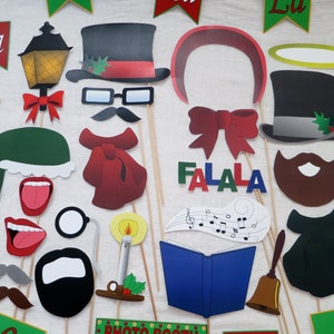 Christmas Caroling Photo Booth Props - INSTANT DOWNLOAD